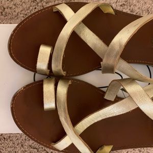 Steve Madden Gold Sandals